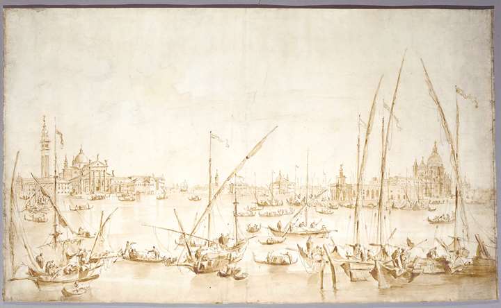 The Bacino di San Marco with San Giorgio Maggiore, the Punta di Dogana and Santa Maria della Salute
